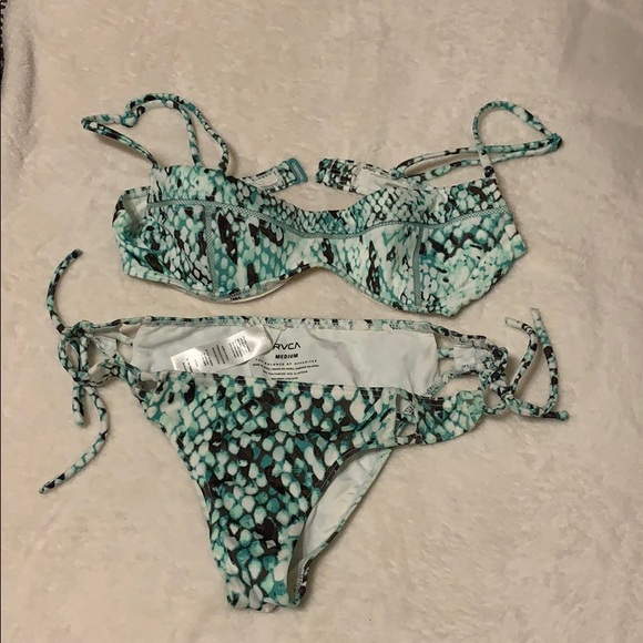 lime green snakeskin bikini